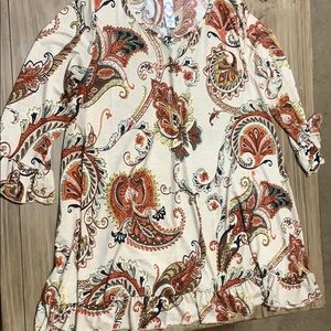 boutique style dress with ruffles